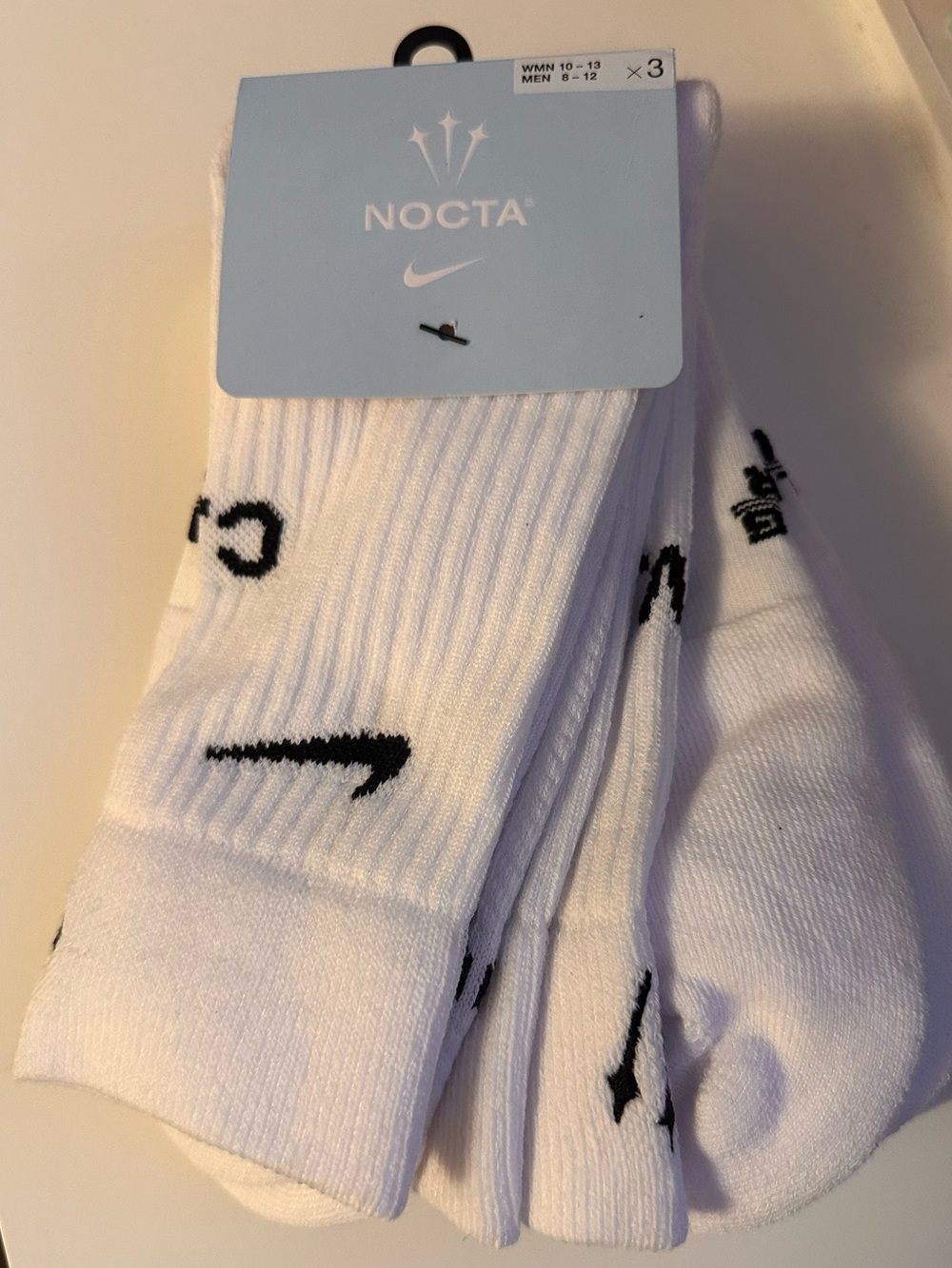 NOCTA x Nike White Crew Socks - 3 Pack